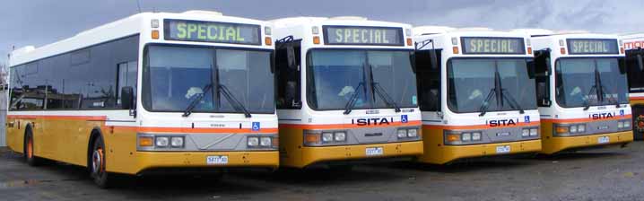 SITA Volgren CR221L Volvo B12BLE 57, Scania L94UB 77, 152 & 79